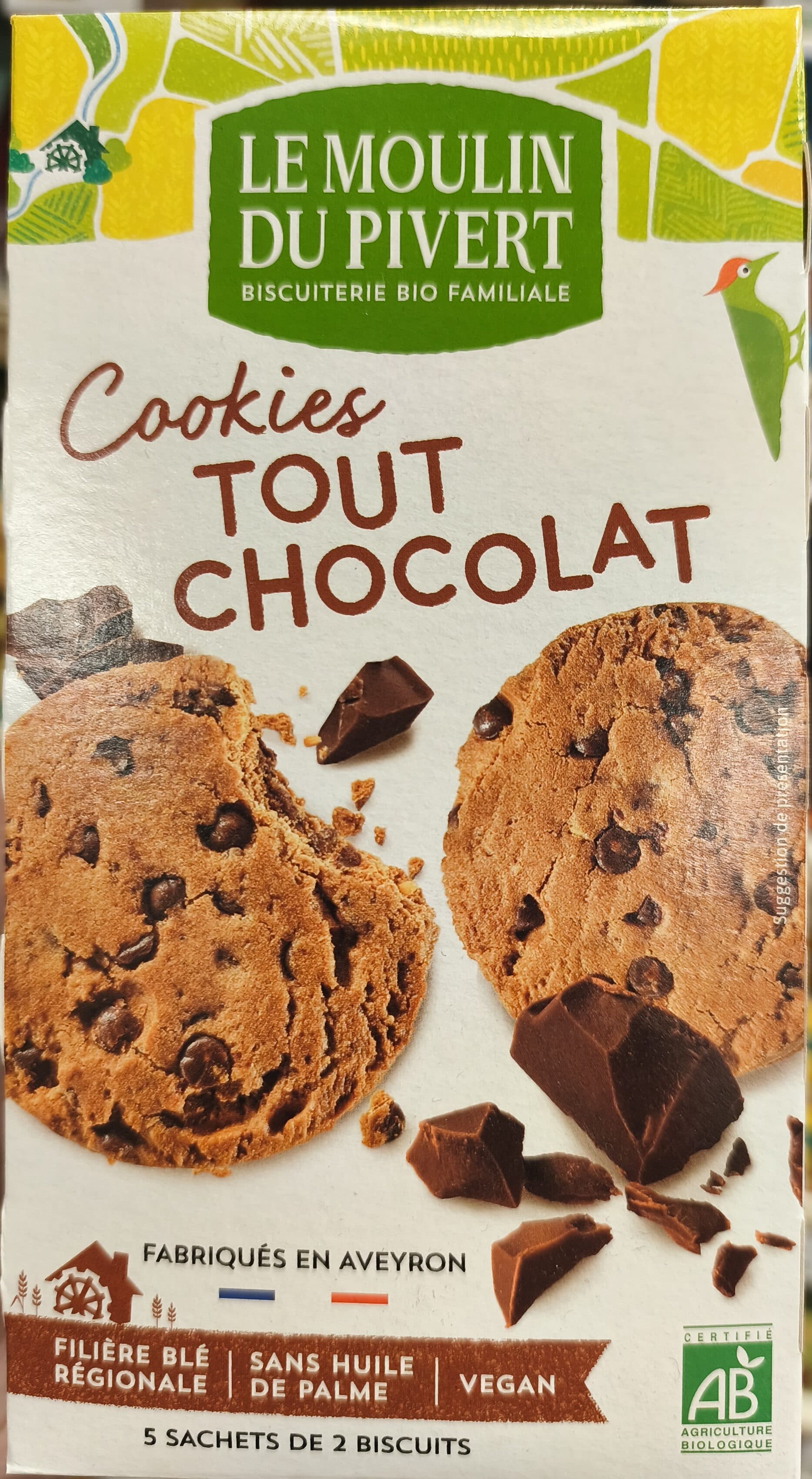 Le Moulin du Pivert Cookies tout choco packshot
