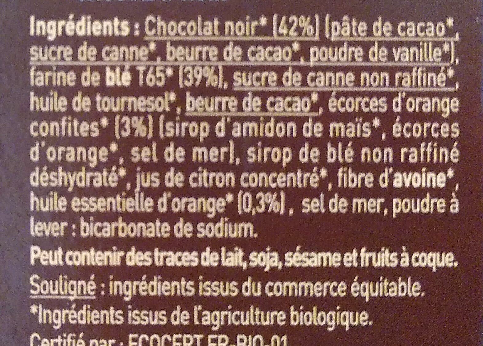 Le moulin du pivert Tentation - Biscuits à l'orange enrobés de chocolat noir packshot