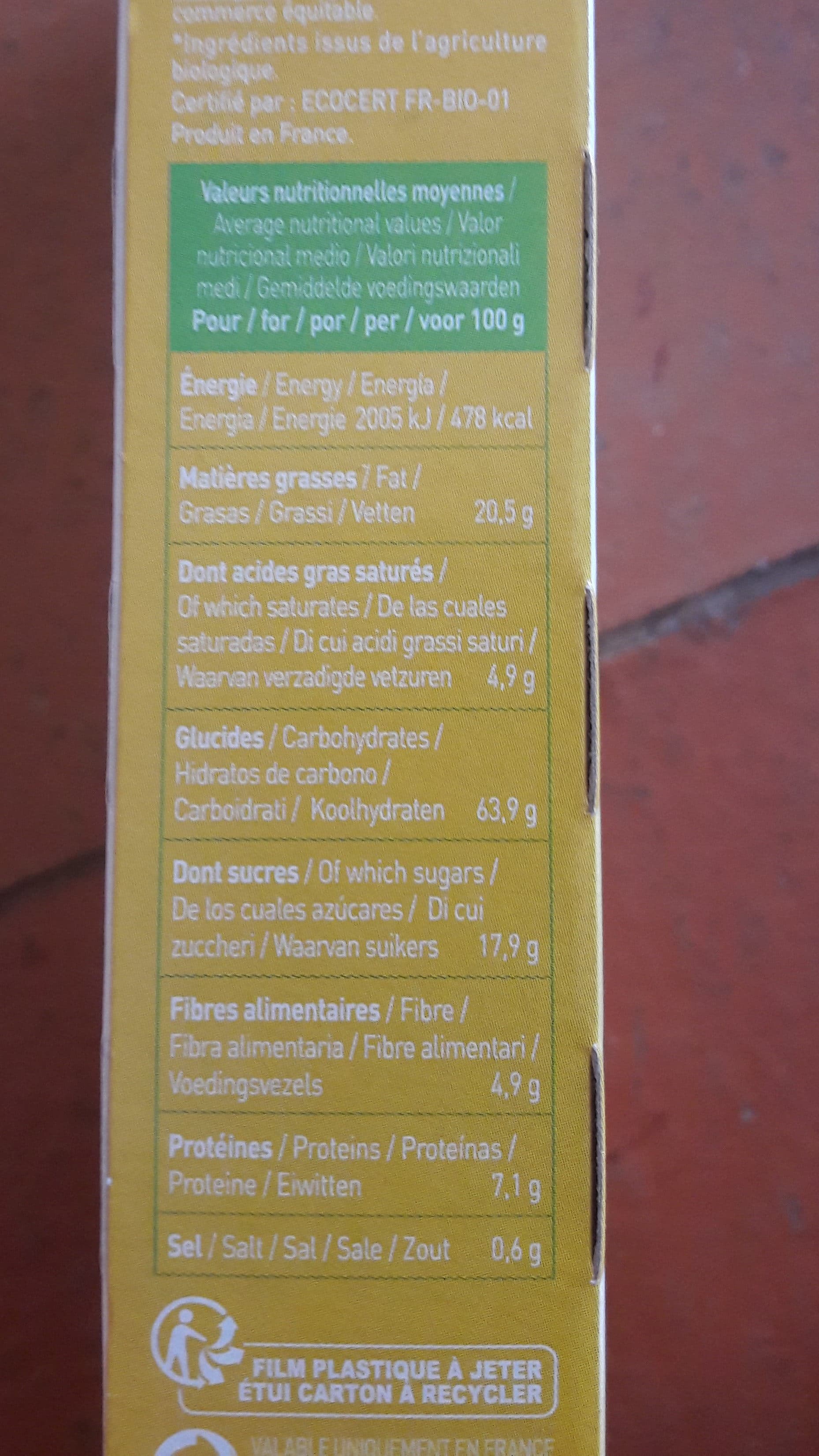 Le moulin du pivert P'tit Déj' Bio Céréales et sucre complet packshot