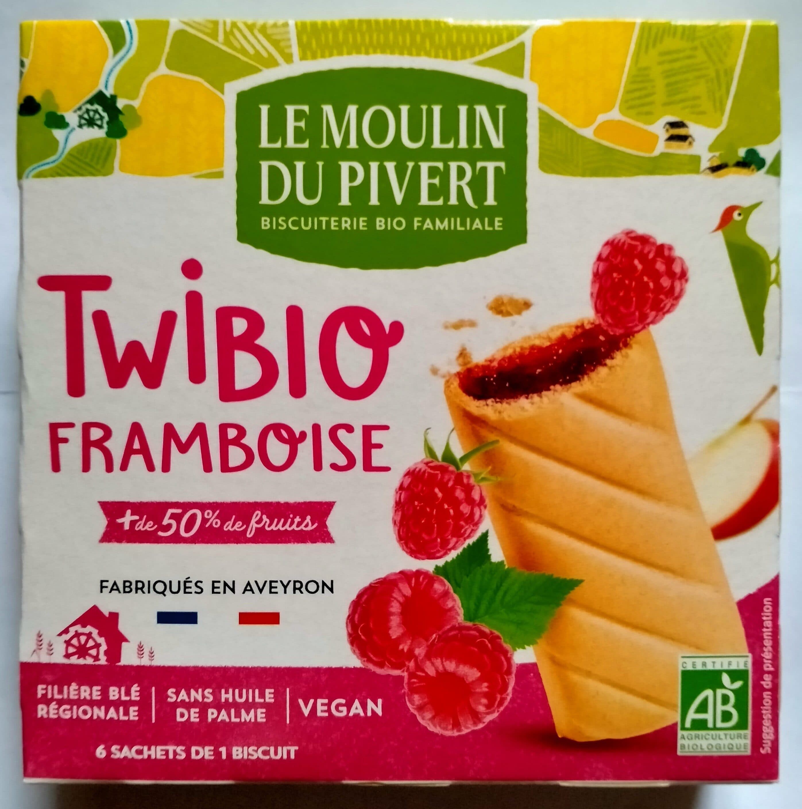 Le moulin du pivert Twibio framboise packshot
