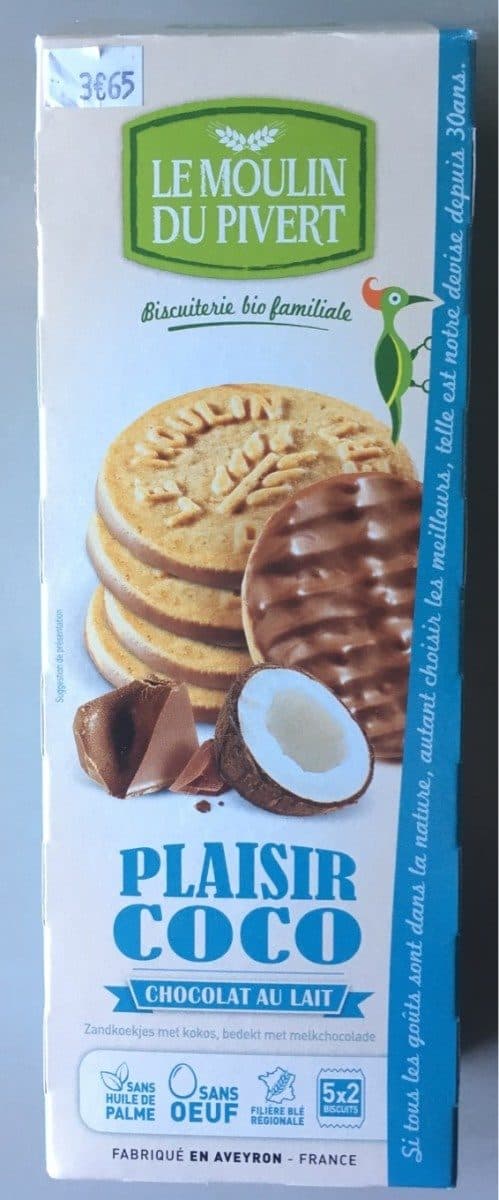 Le moulin du pivert Plaisir Coco Chocolat Au Lait Bio & Vegan packshot