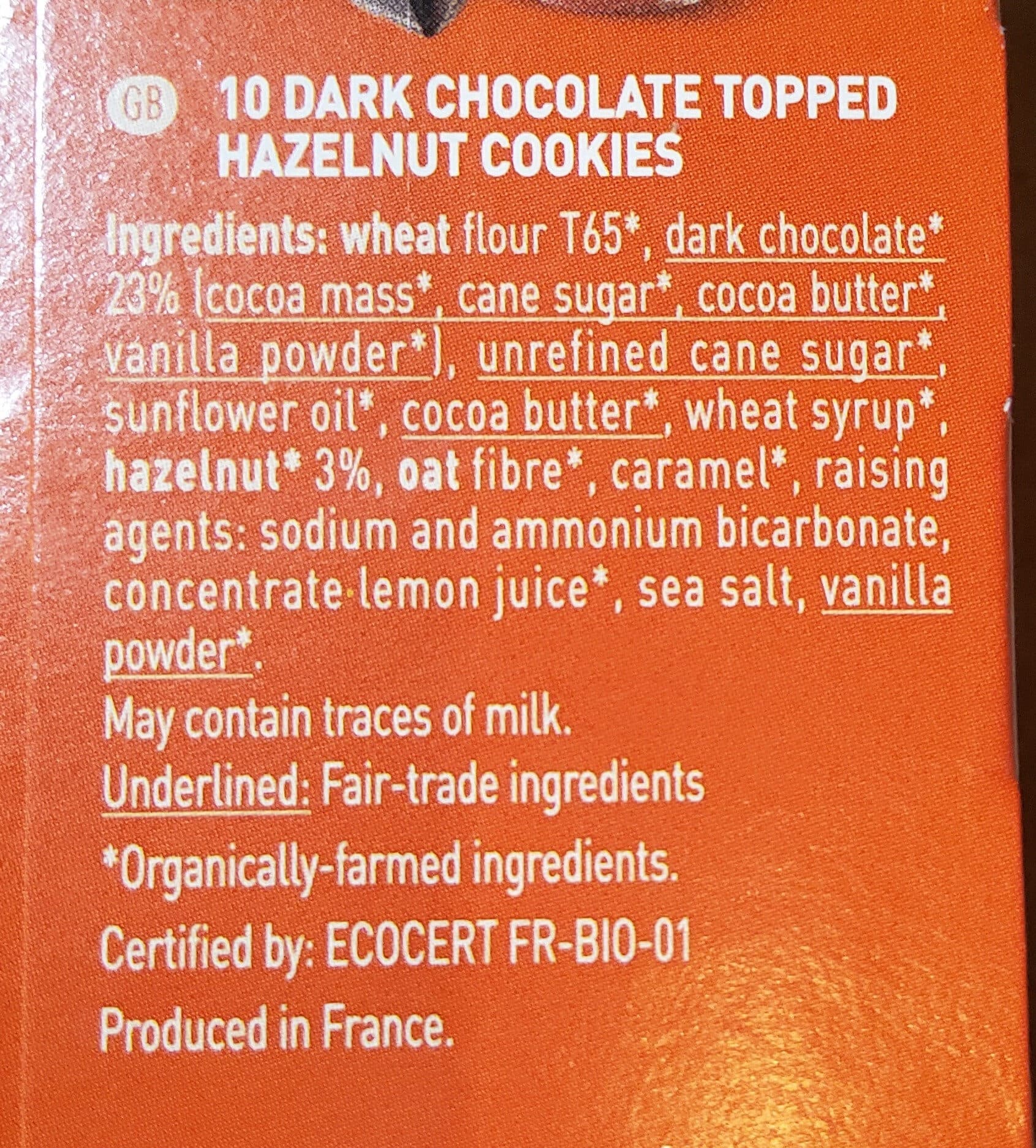 Le Moulin du Pivert Plaisir noisette chocolat noir packshot