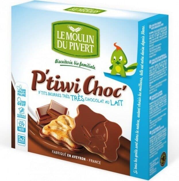 Le Moulin du Pivert Biscuit P'tiwi Choc' Chocolat au lait packshot