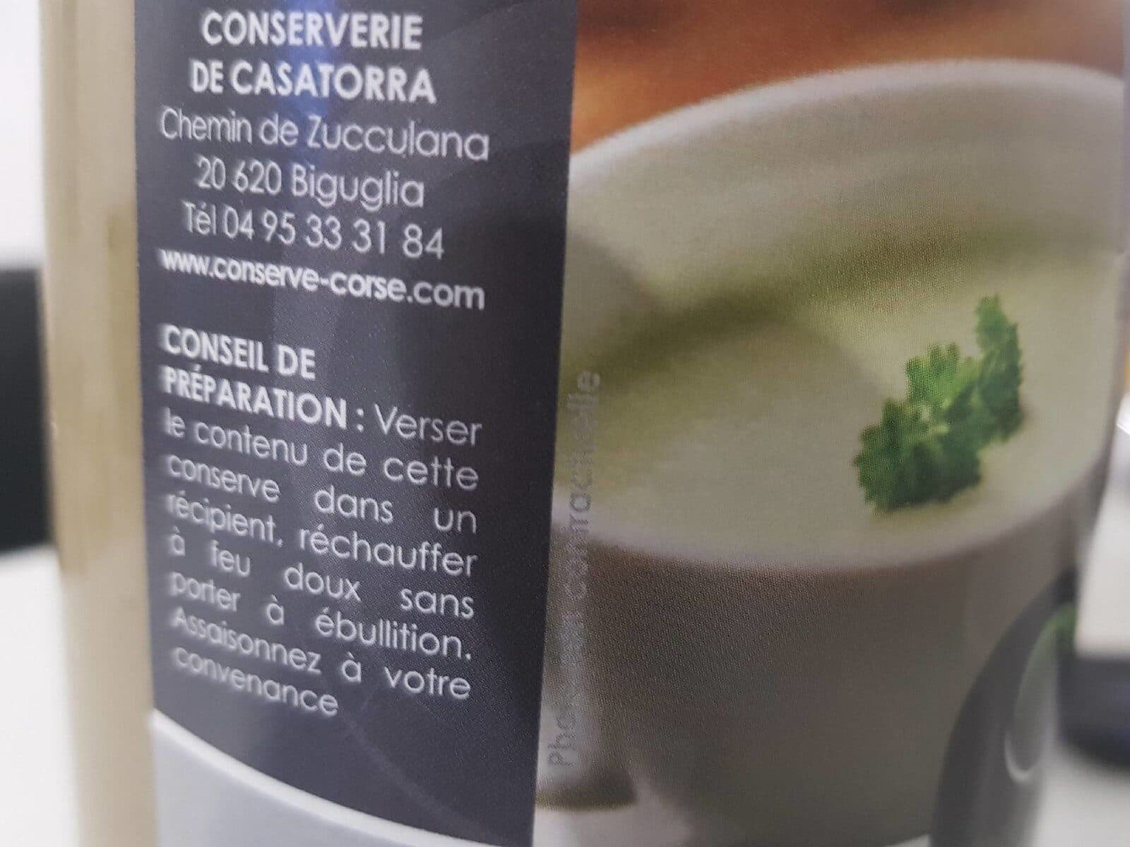 Conserverie Casatorra Velouté de poireaux packshot
