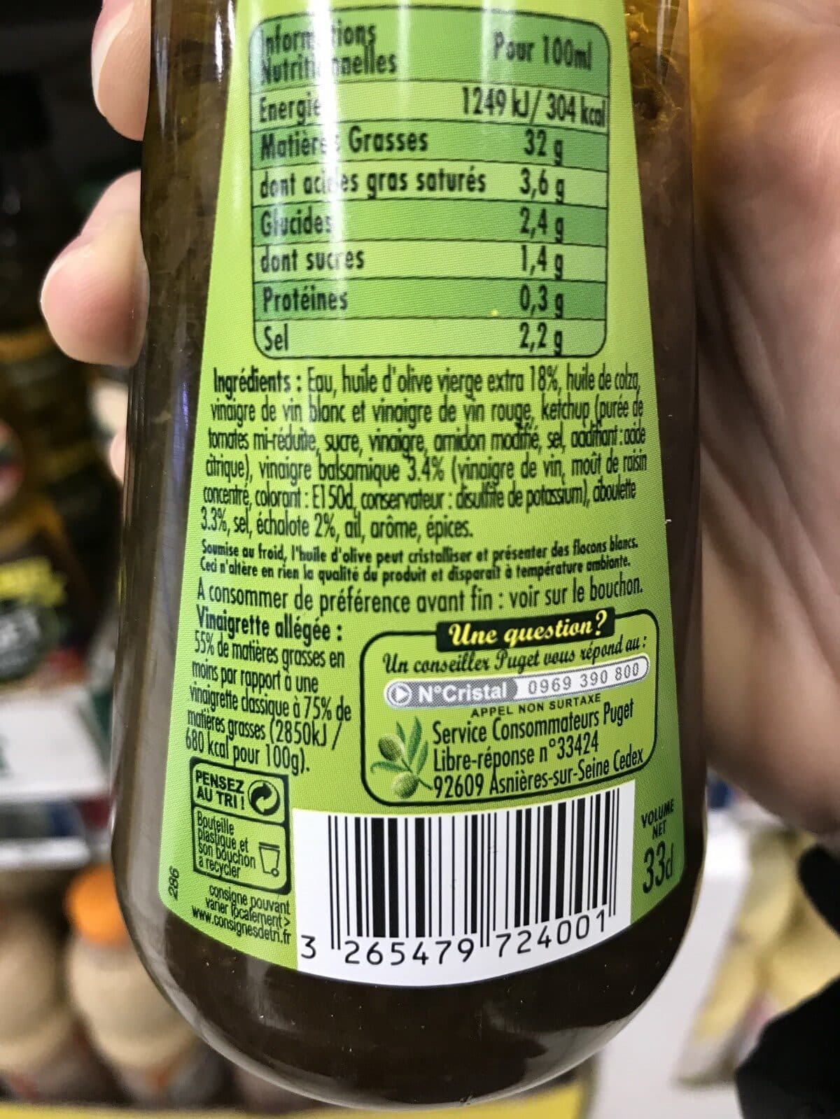 Open Food Facts Vinaigrette legere packshot