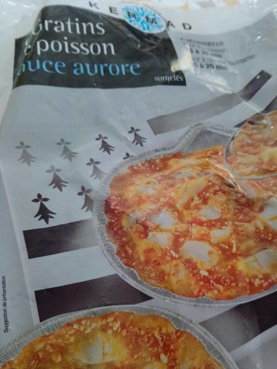 Open Food Facts Gratins de poisson sauce aurore packshot