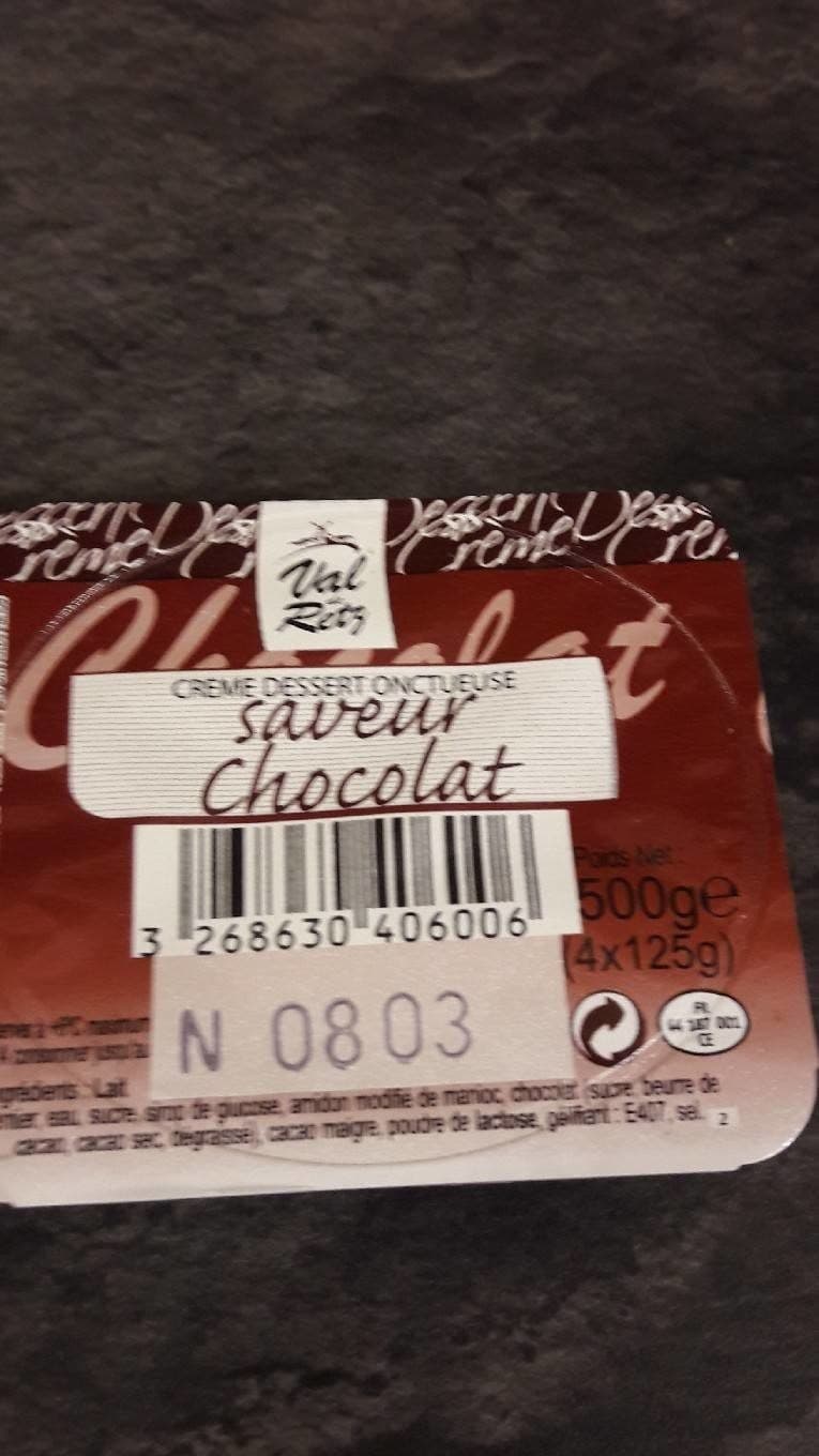 Val De Retz Creme dessert saveur chocolat packshot