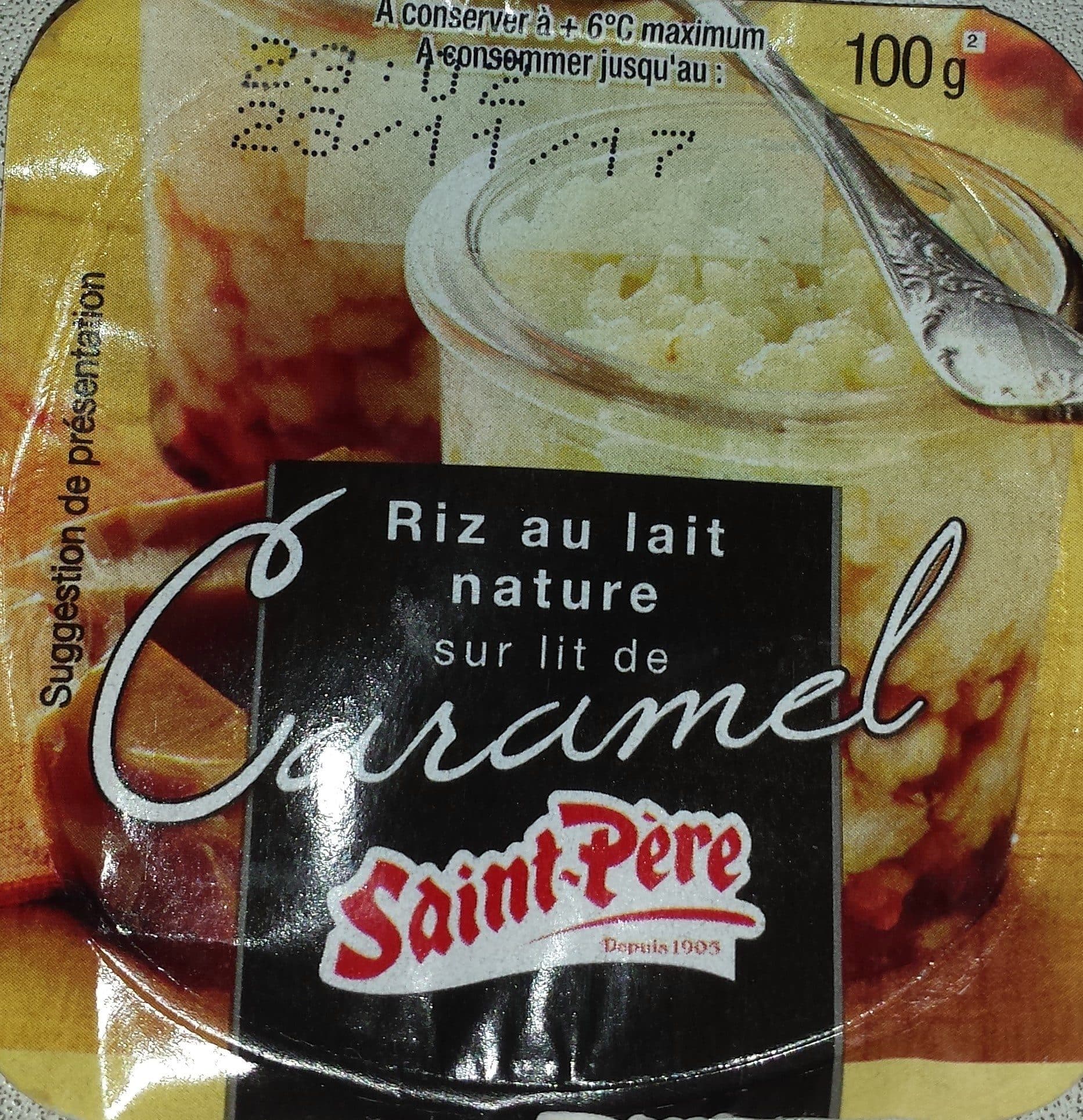 Saint-Père Riz au Lait Nature sur Lit de Caramel packshot