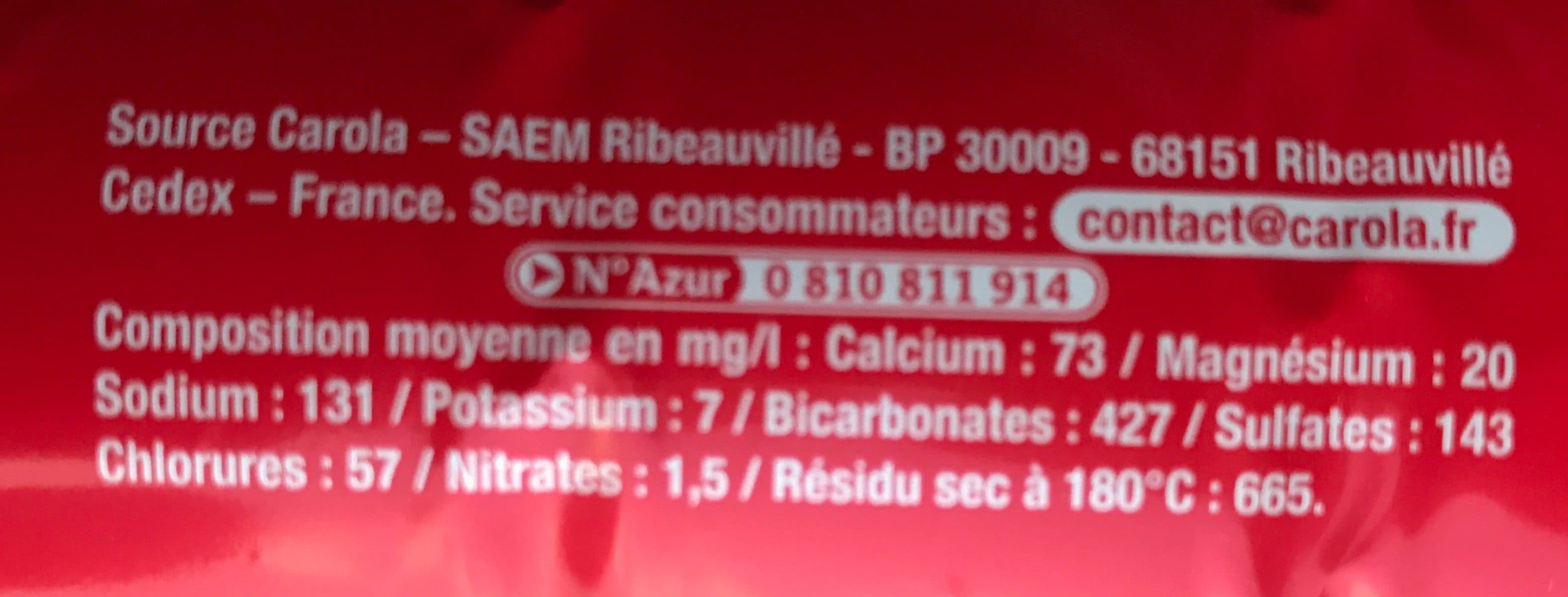Carola CAROLA Rouge Fortement Pétillante PET 1,25L packshot