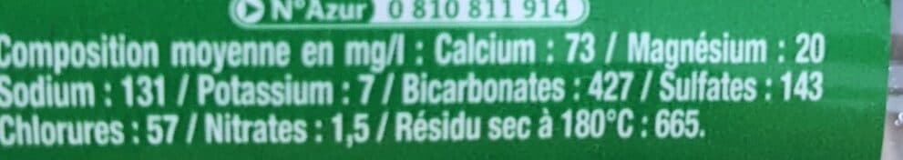 carola verte Eau de source finement gazeuse packshot