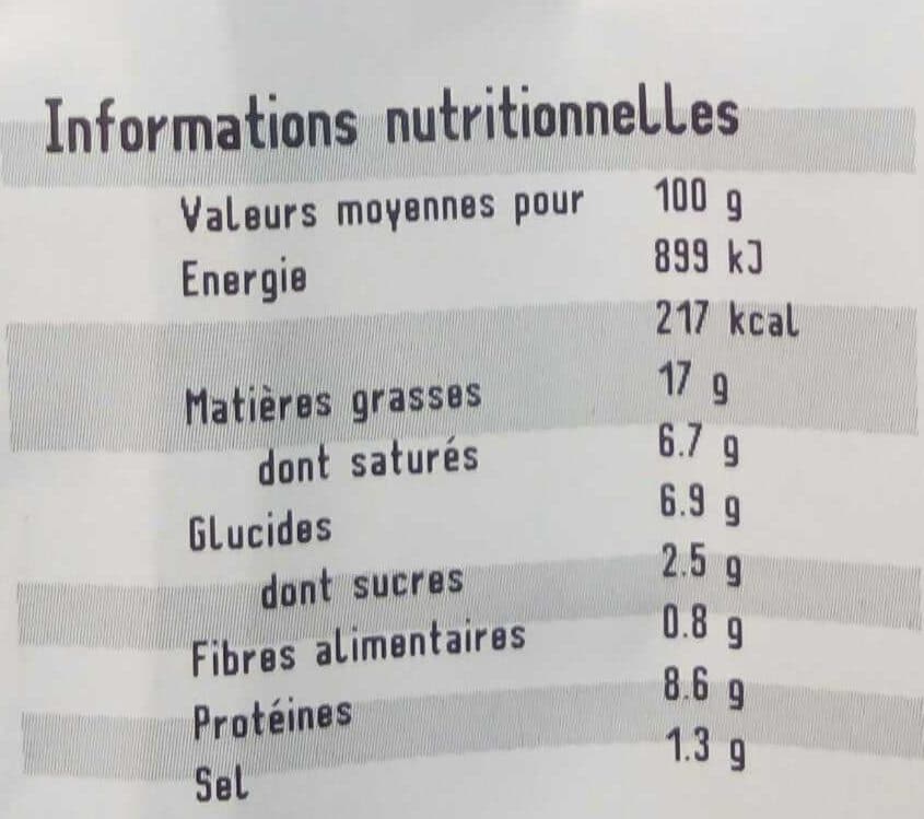 Tallec Boudin blanc à l'ancienne aux pruneaux packshot