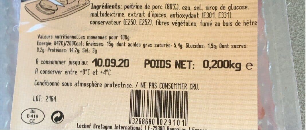 T allé l'ermitage du gout Lardons fumés packshot
