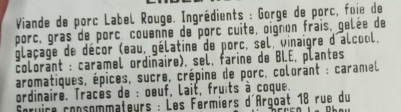 Tallec Terrines de Campagne Bretonne Label Rouge packshot