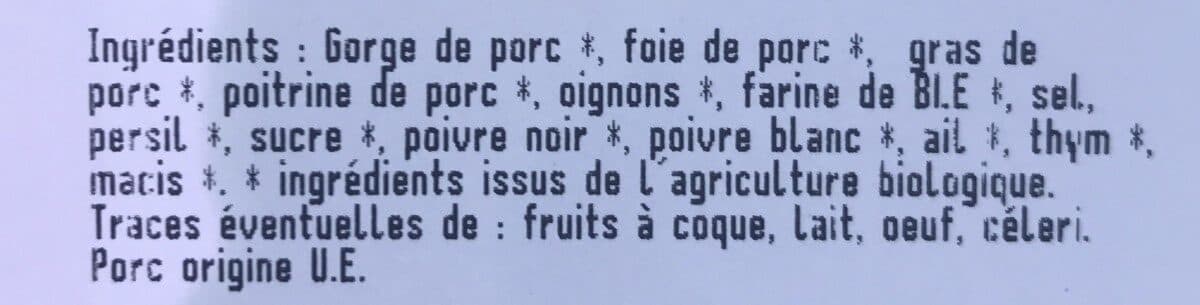 Tallec Terrine de campagne packshot