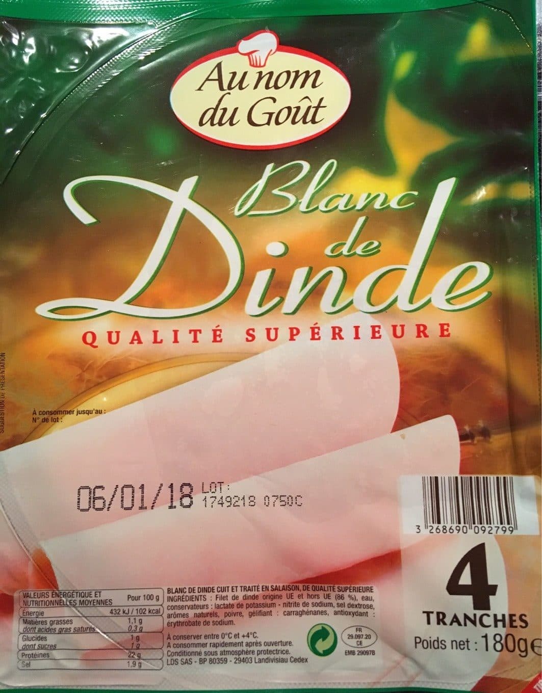 Au Nom Du Gout Blanc de Poulet Doré au Four packshot