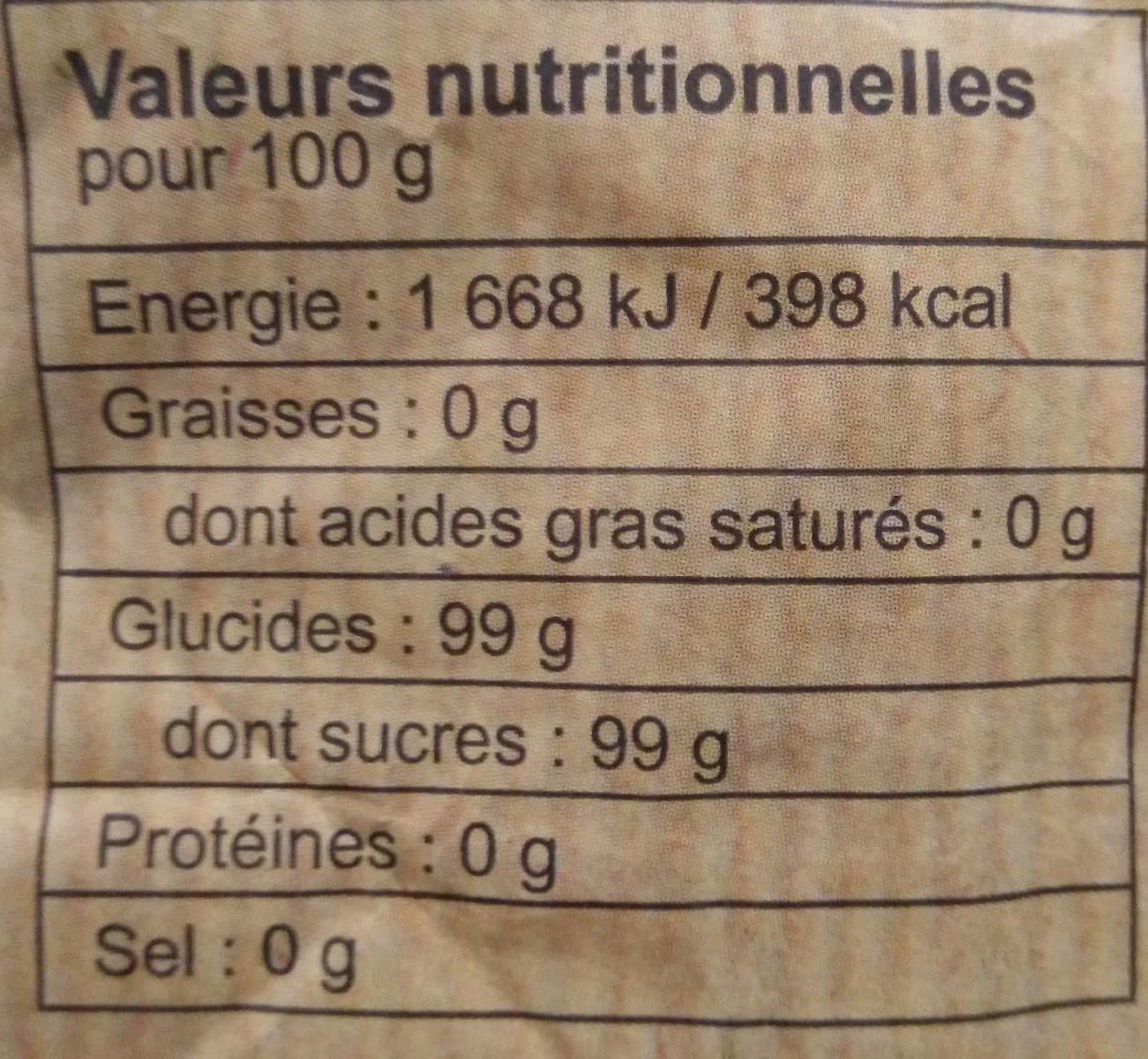Open Food Facts Sucre Canne Roux Du Paraguay packshot