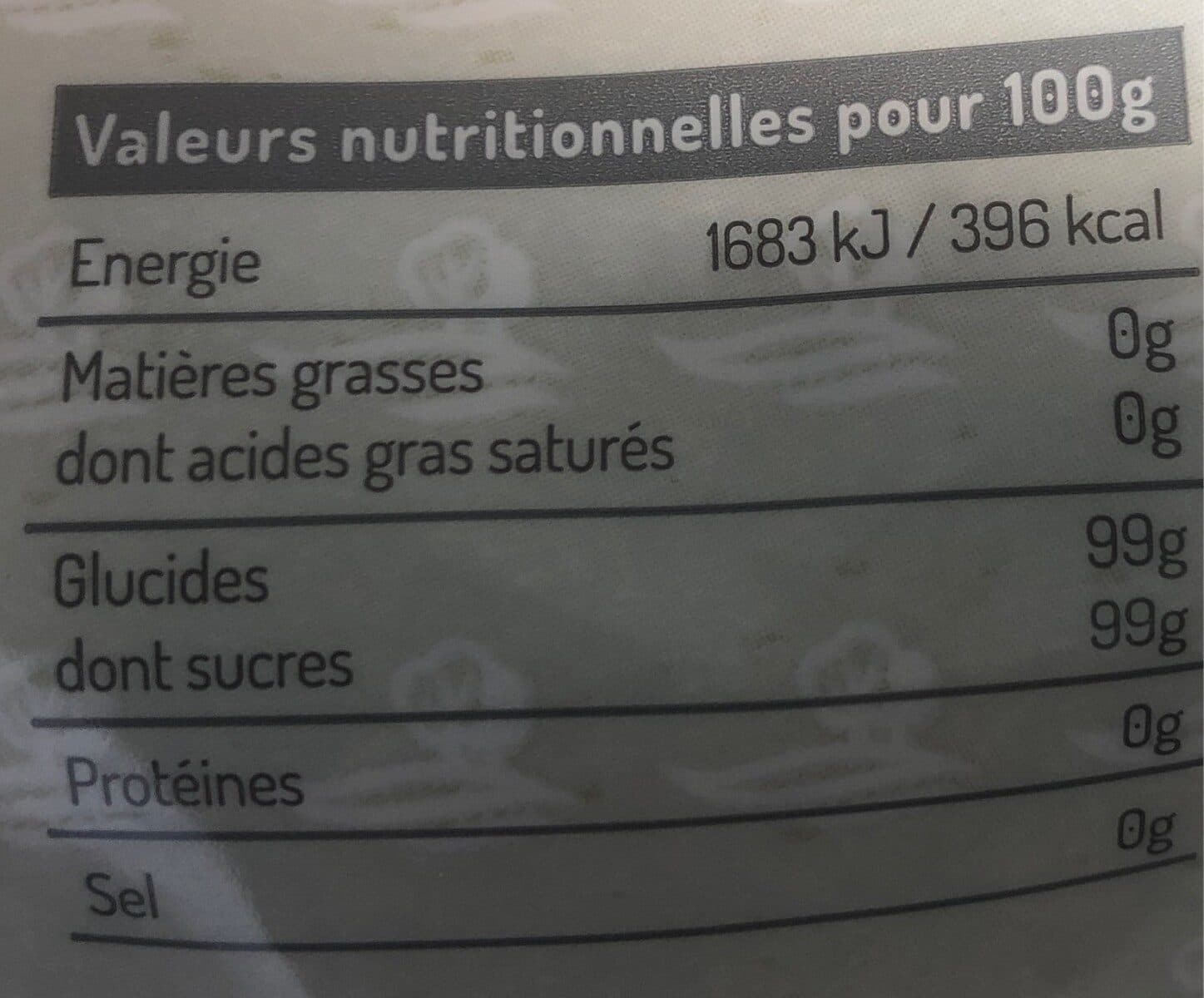 Open Food Facts Sucre de canne packshot
