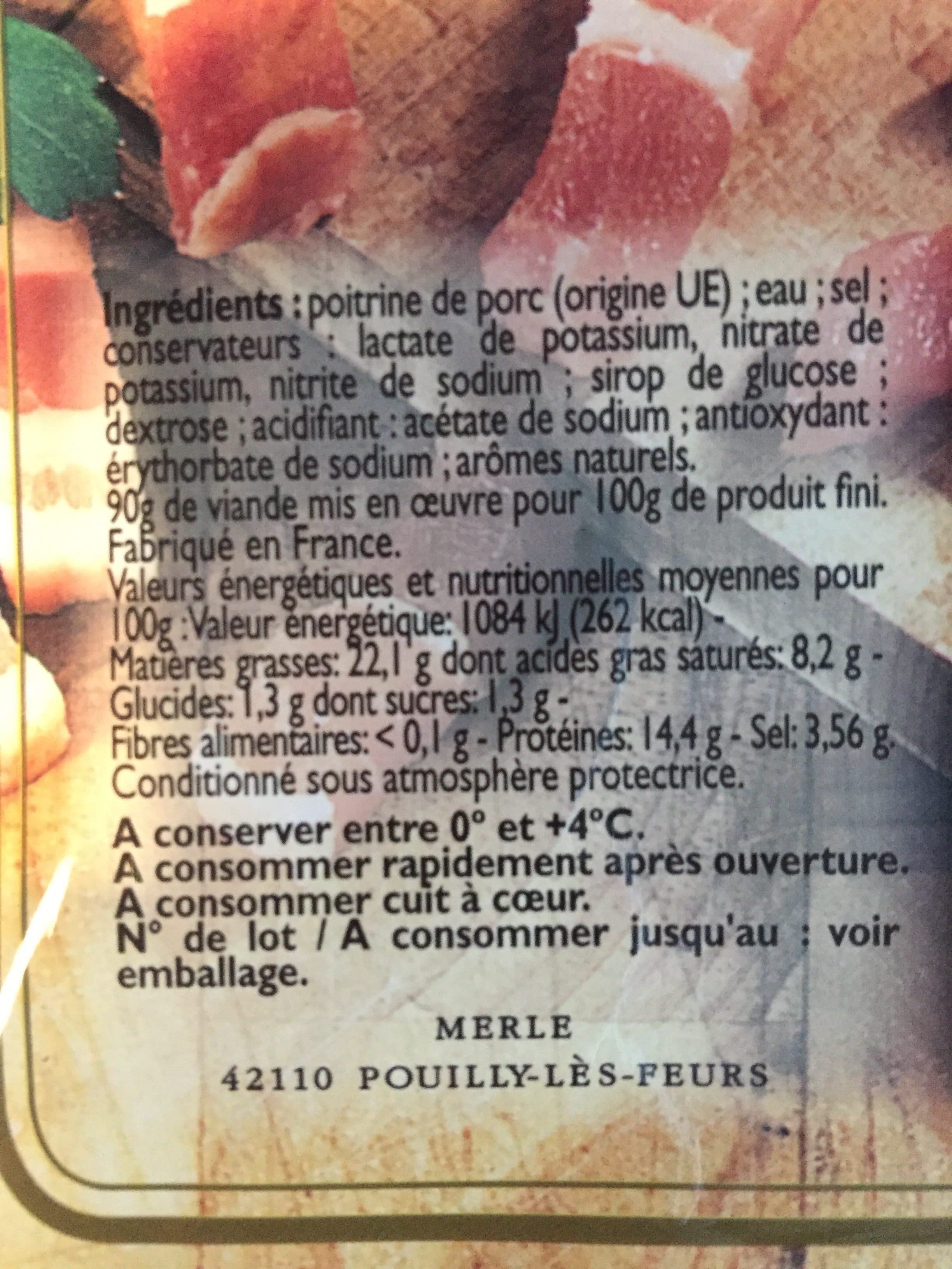 Grand Frais Lardons fumés packshot