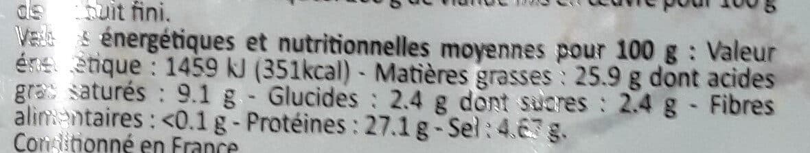 Charcufines du Forez Rosette packshot