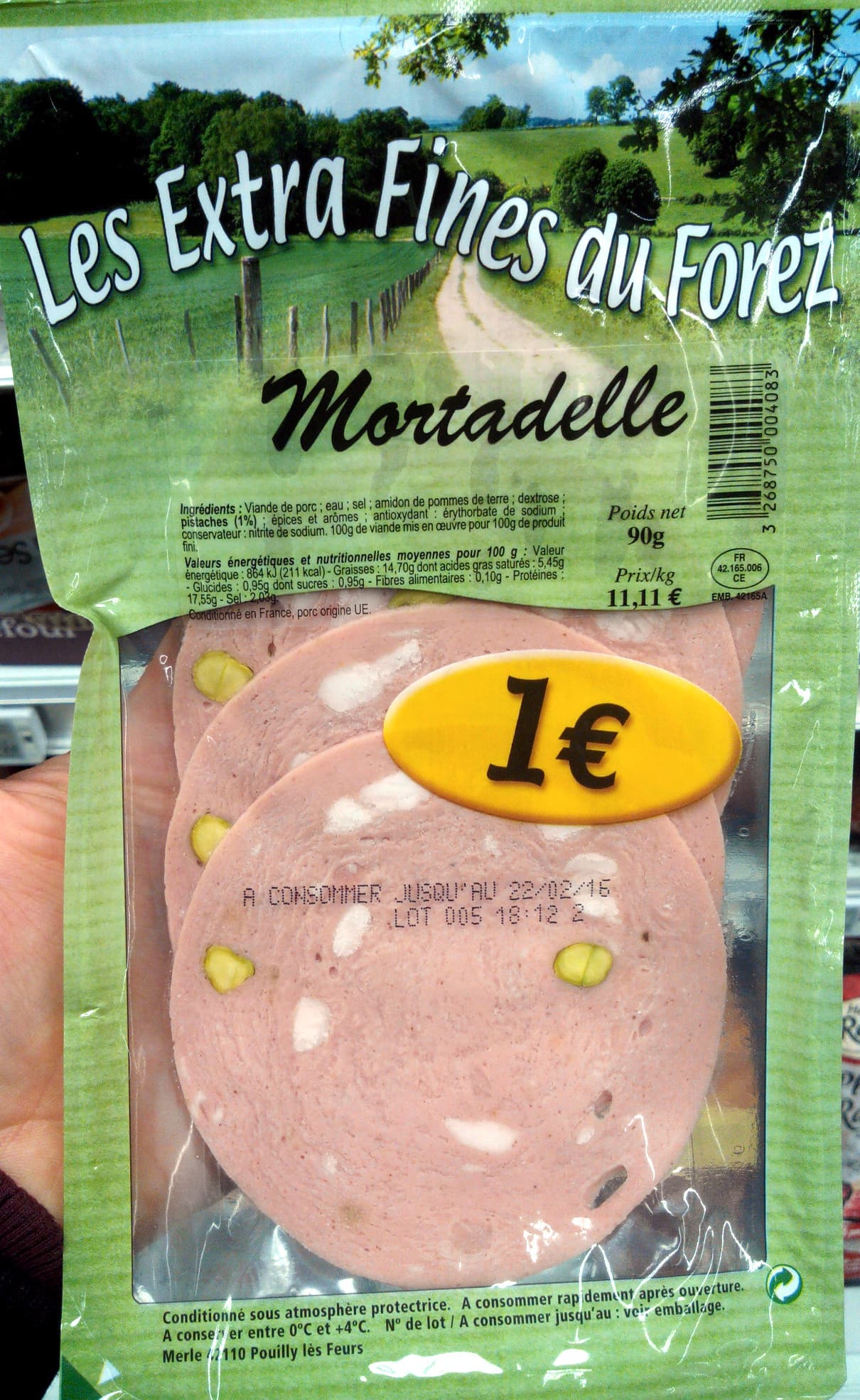 Les Extra Fines du Forez Mortadelle packshot