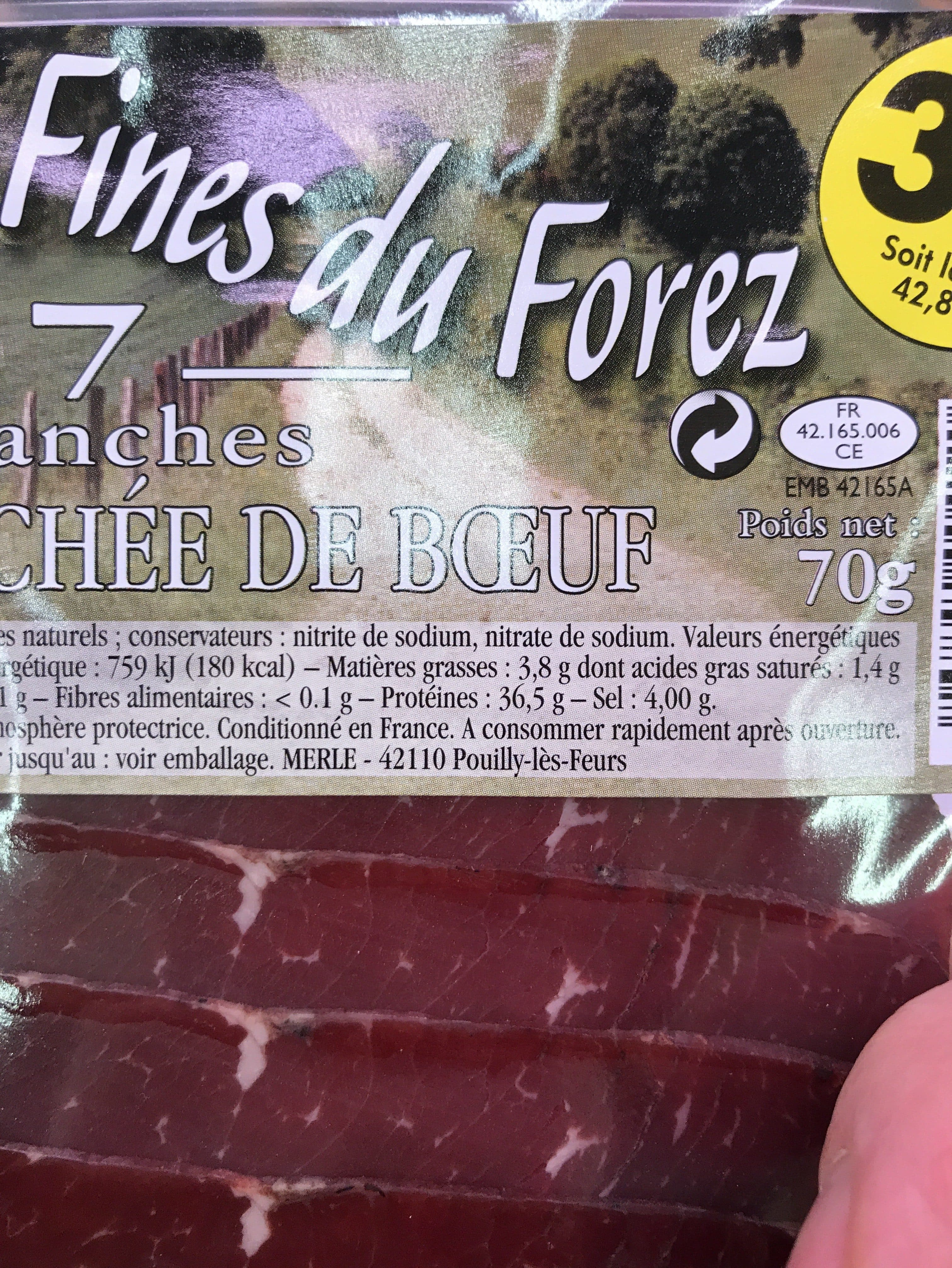 Les extra fines du Forez Tranches viande séchée de bœuf packshot