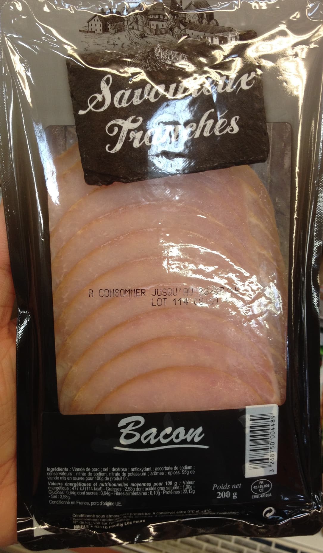 Savoureux Tranchés Bacon packshot