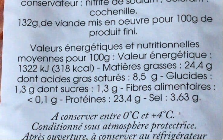 Traiteur Eleclerc Chorizo espagnol packshot