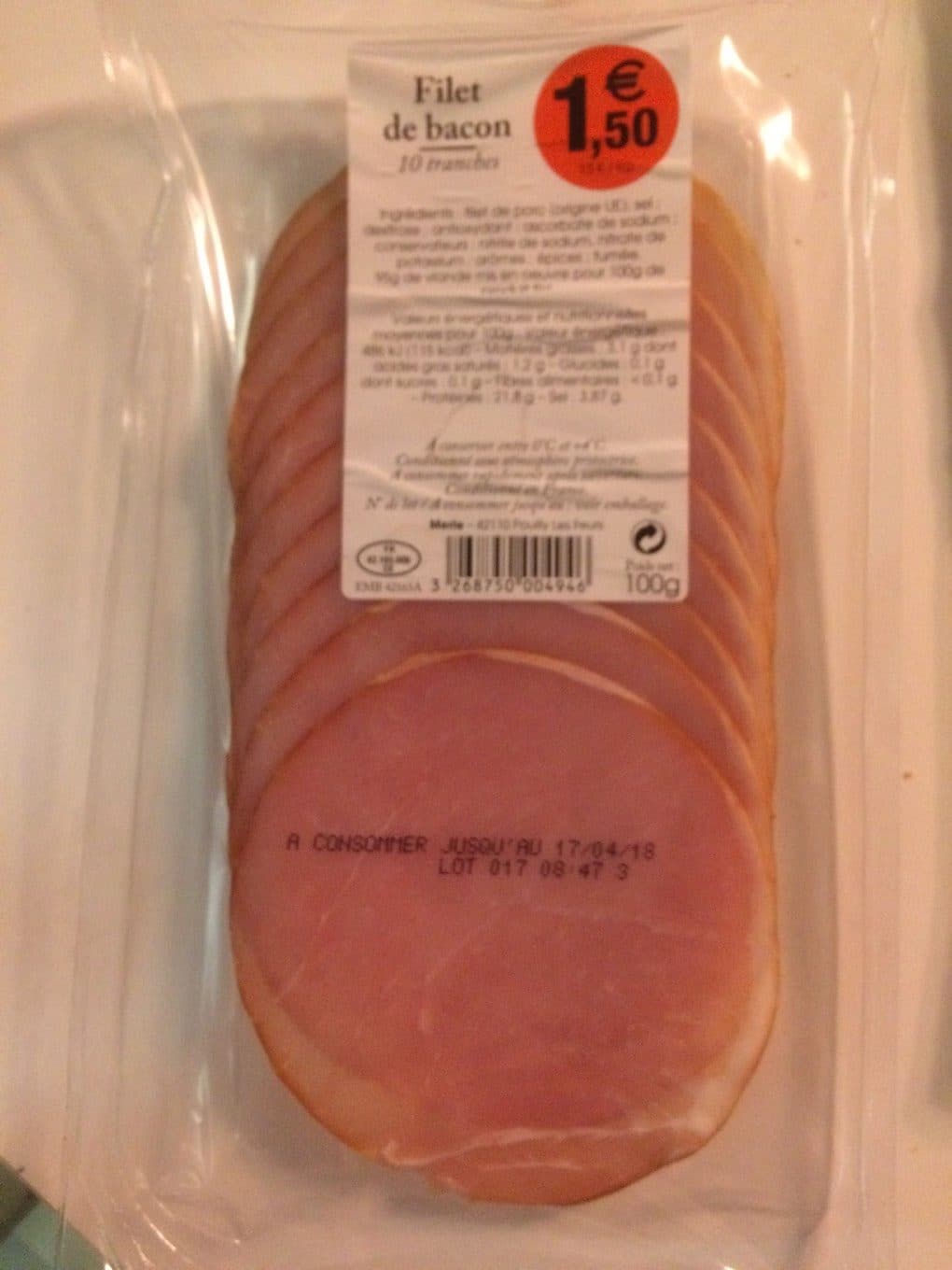Merle Filet de bacon - 10 tranches packshot