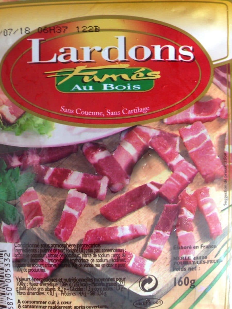 Open Food Facts Lardons Fumés packshot