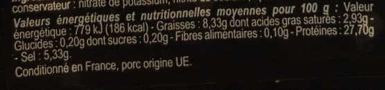 Savoureux Tranchés Jambon cru packshot