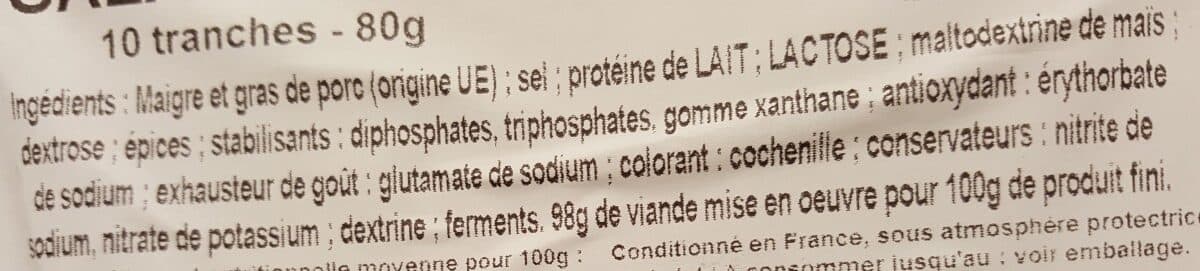 Open Food Facts Salami Danois packshot