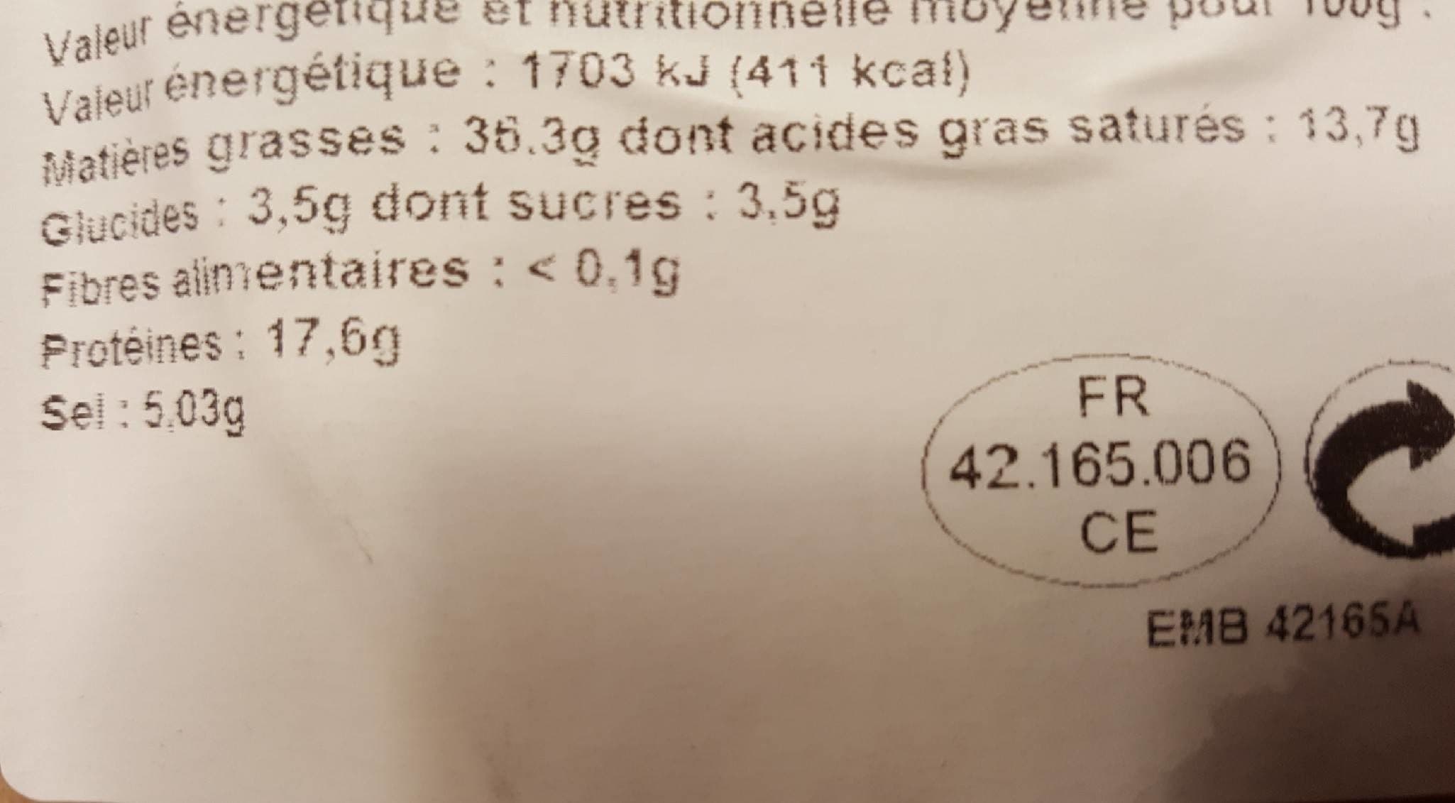 Open Food Facts Salami Danois packshot