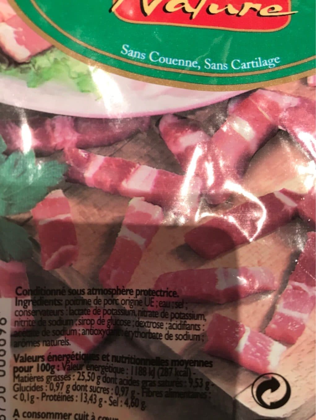 Grand Frais Lardons nature packshot