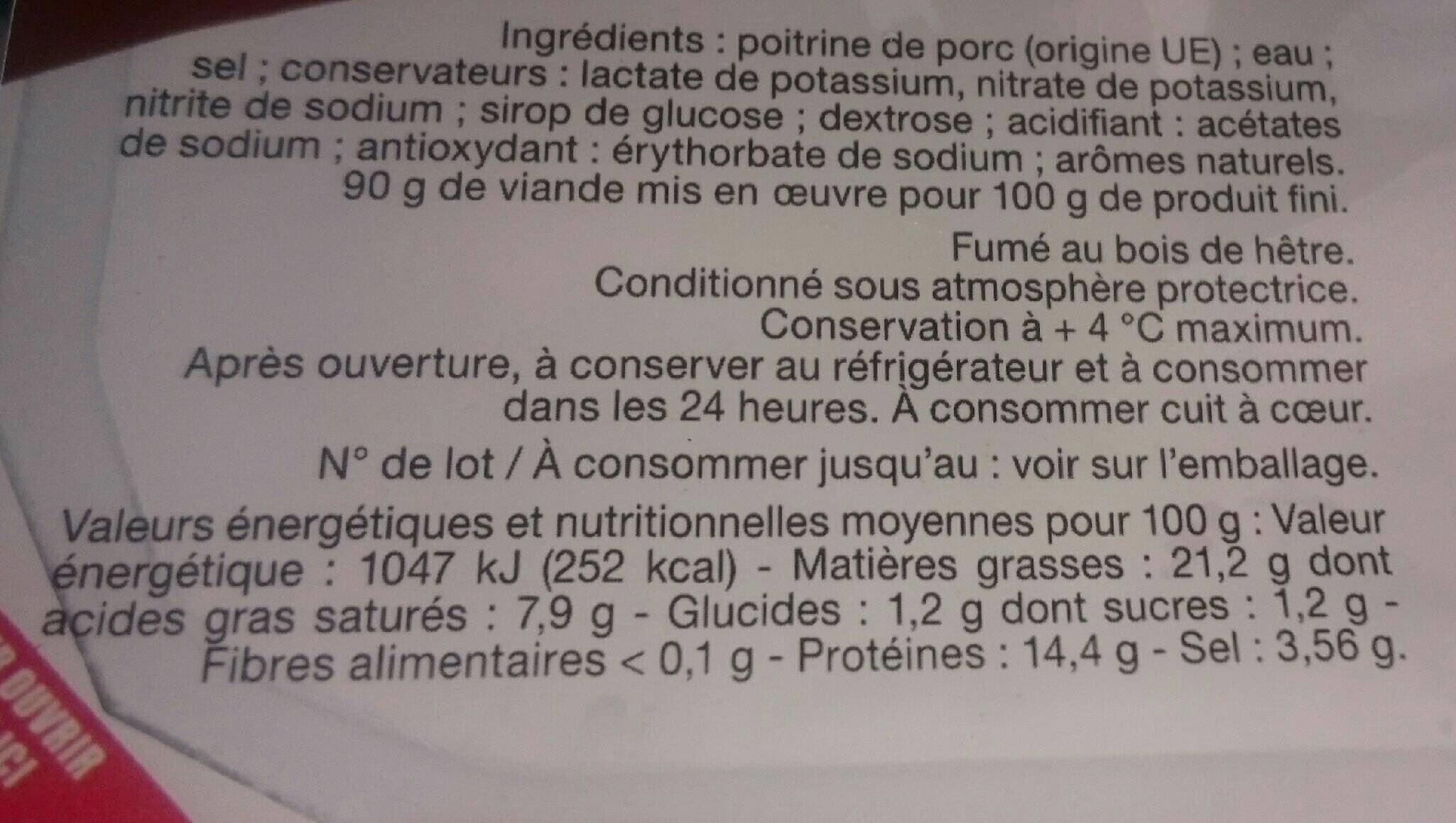 Open Food Facts Lardons fumés packshot