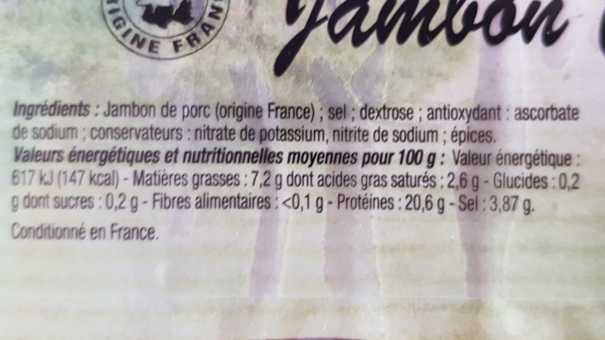 Les Extra Fines Du Forez Jambon cru packshot