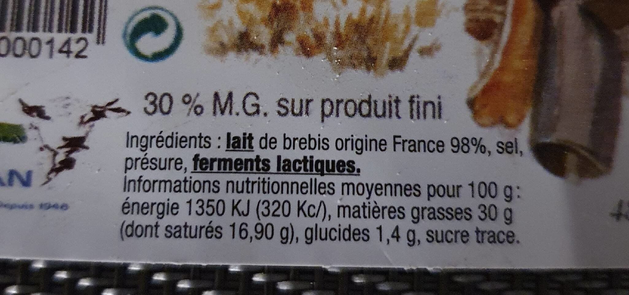 Fromagerie Rissoan Tomme de lozere brebis packshot