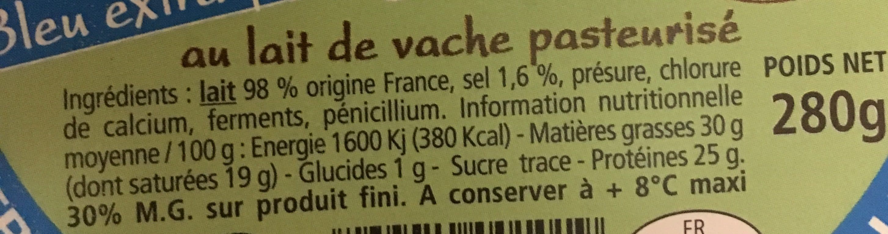 Le Petit Risso Fromage bleu au lait thermise Le Petit Risso, 30%MG packshot