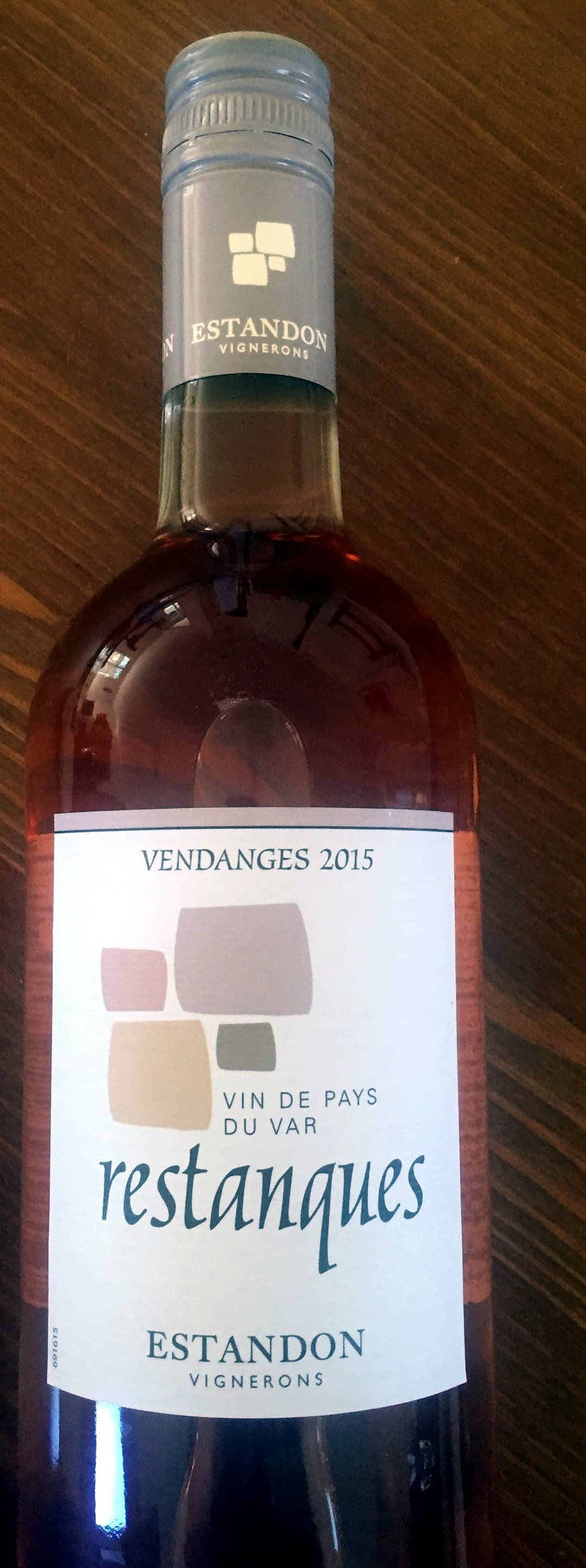 Estandon Vin rosé des Pays du Var 2015 - Restanques packshot