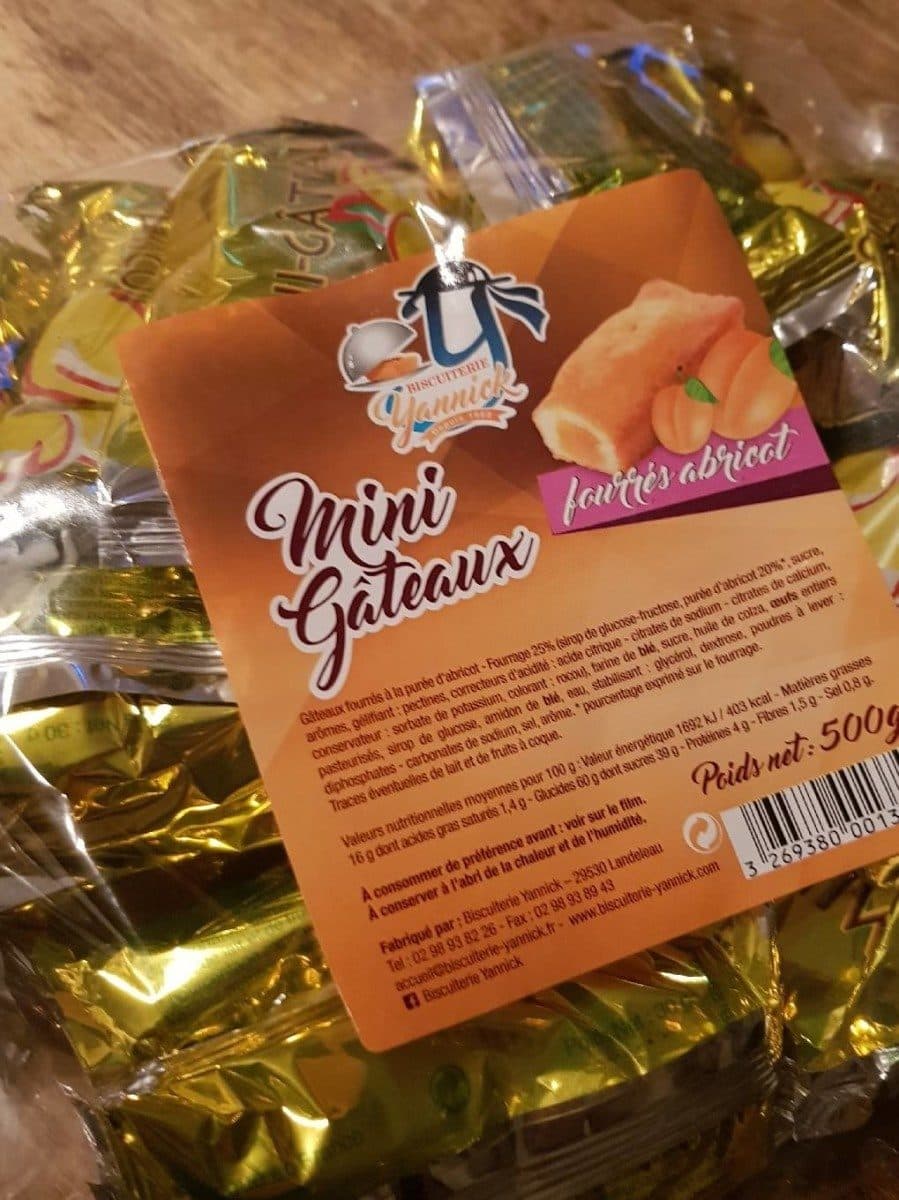 Open Food Facts Mini gâteaux fourrés abricot packshot
