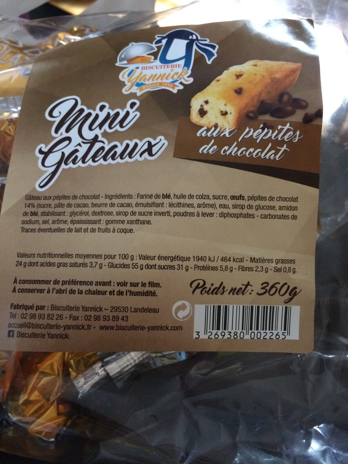 Yannick Mini fourrés pépites packshot