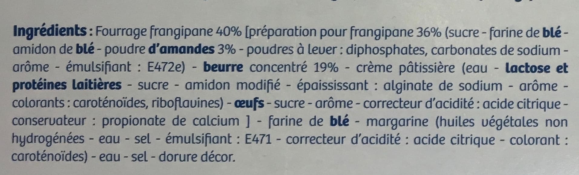 Biscuiterie Yannick Galette des Rois 40% Frangipane packshot