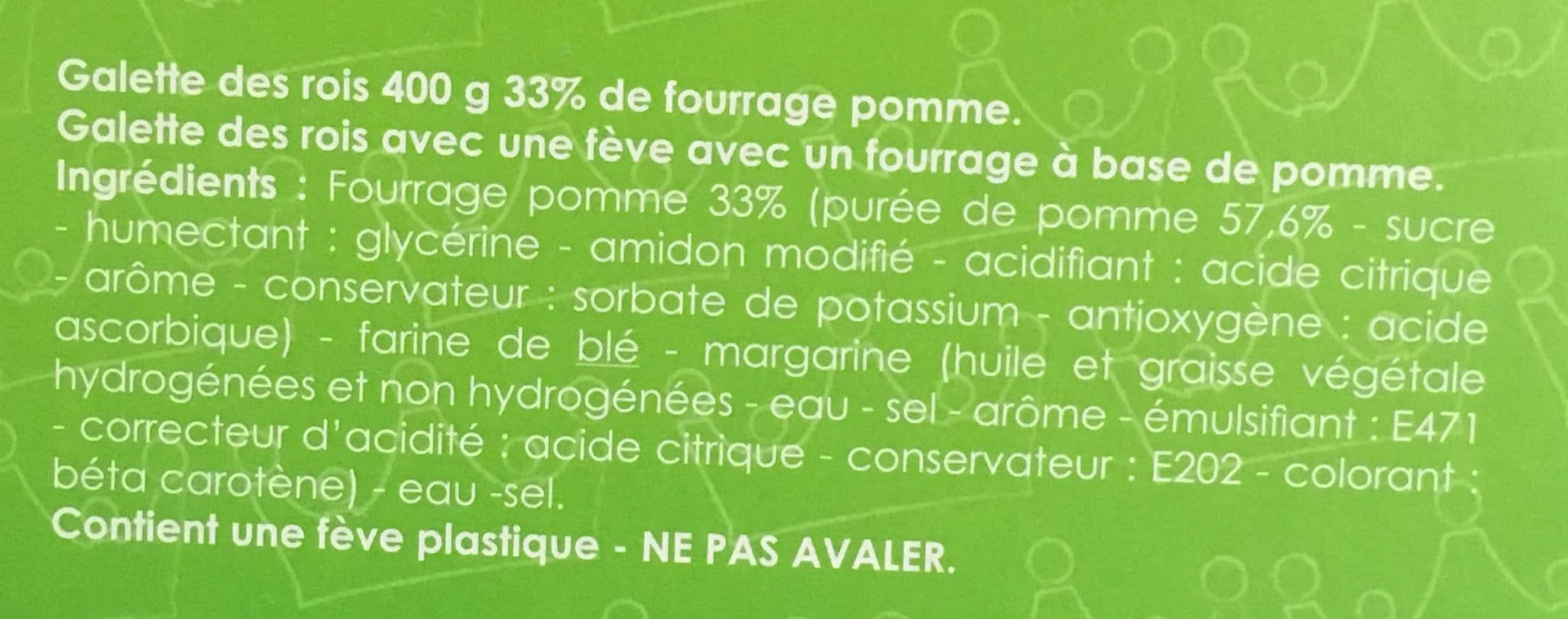 Biscuiterie Yannick Galette des Rois fourrage Pomme packshot