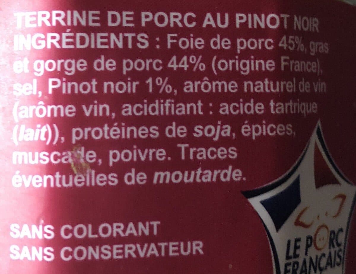 Leader Price Terrine De Porc Au Pinot Noir packshot