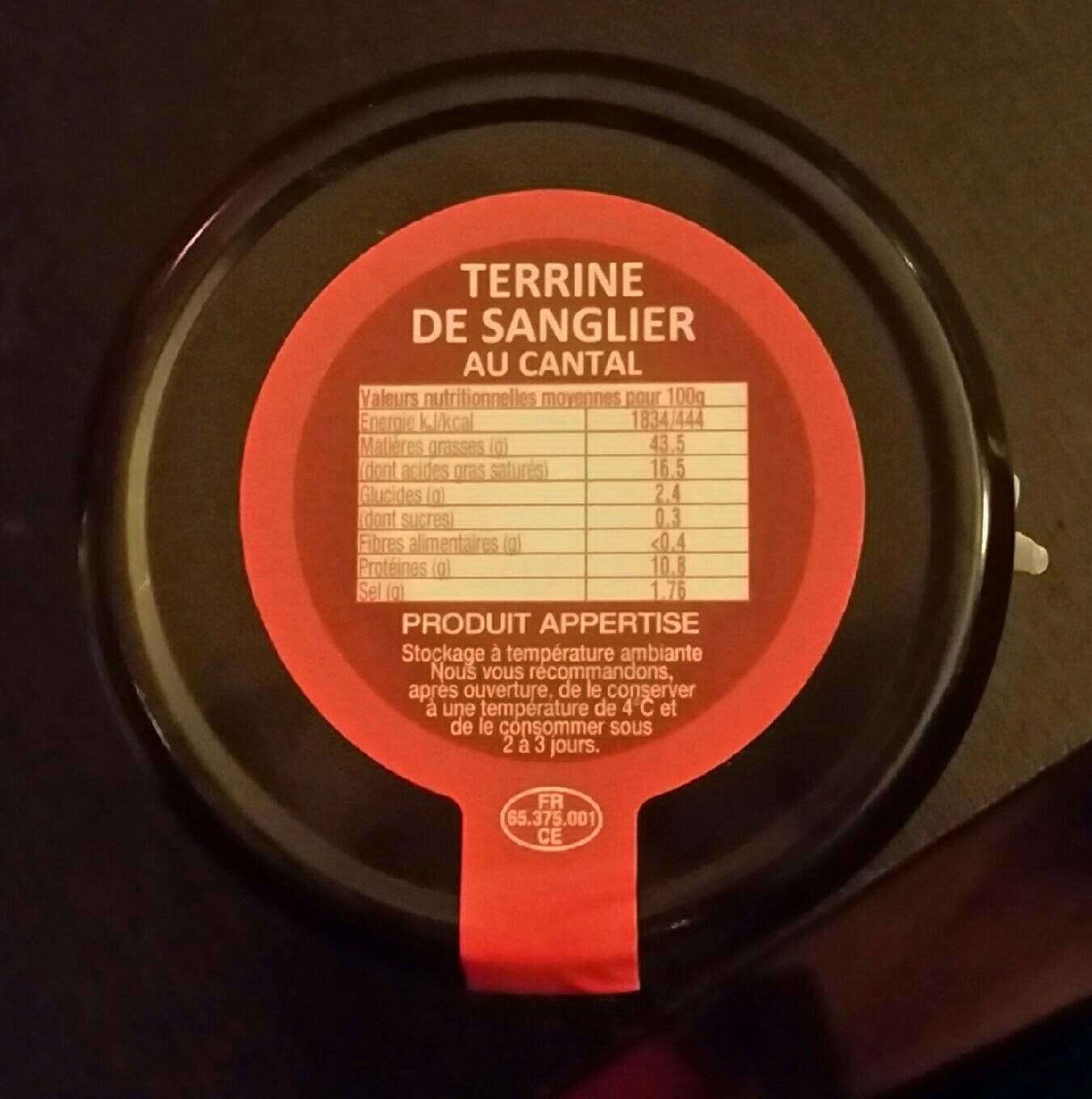 Lidl Terrine de sanglier packshot