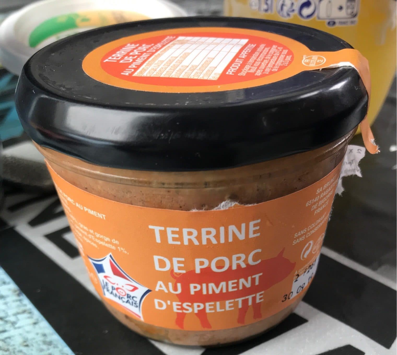 Le Porc Français Terrine De Porc Au Piment D'espelette, 180 Grammes, Marque Le Pâté Gourmet packshot