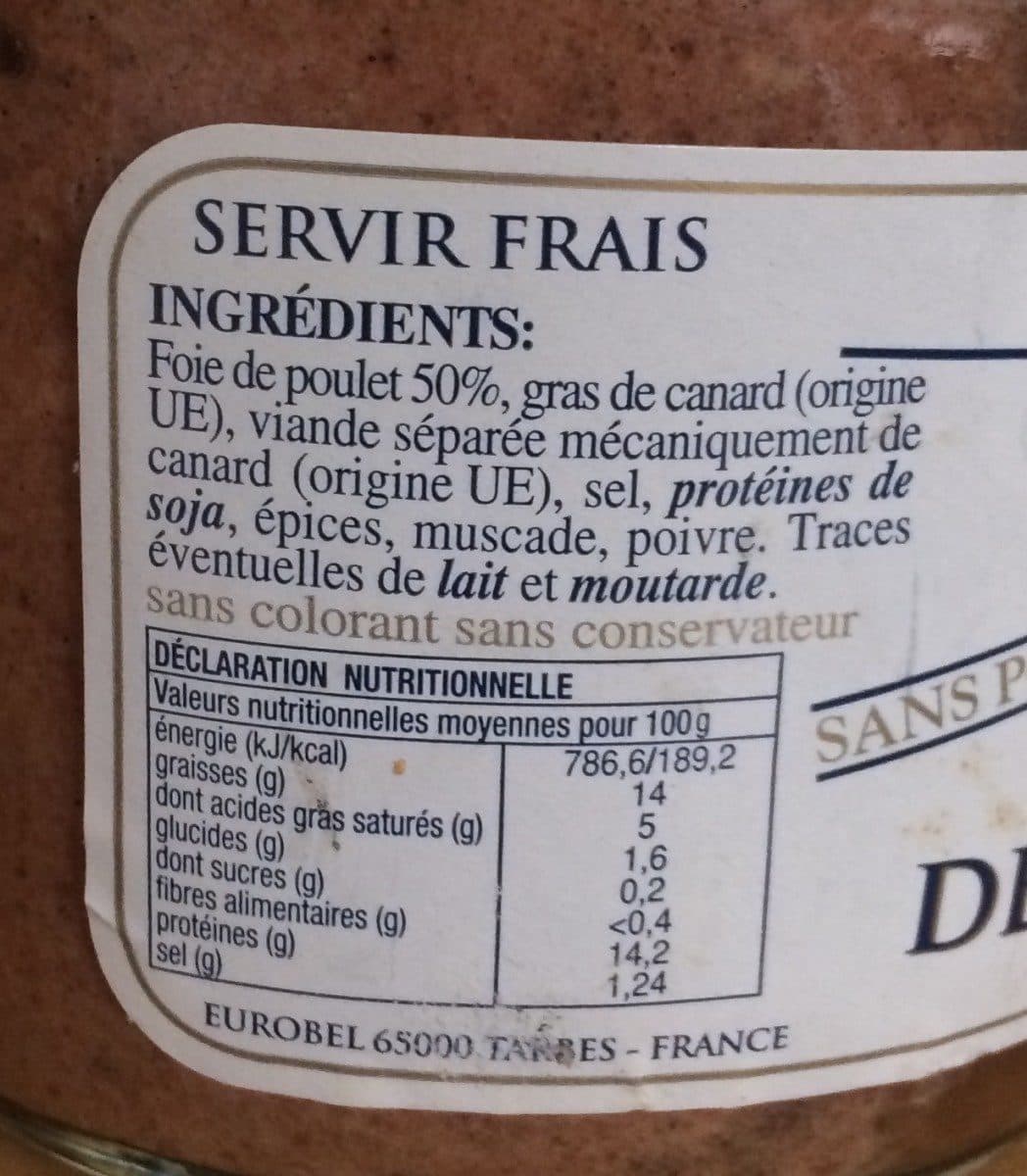Belesa Pâté de foie de volaille packshot