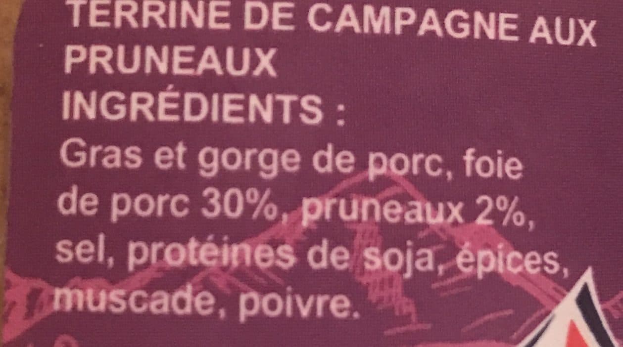 Le Porc Français Terrine de campagne aux pruneaux packshot