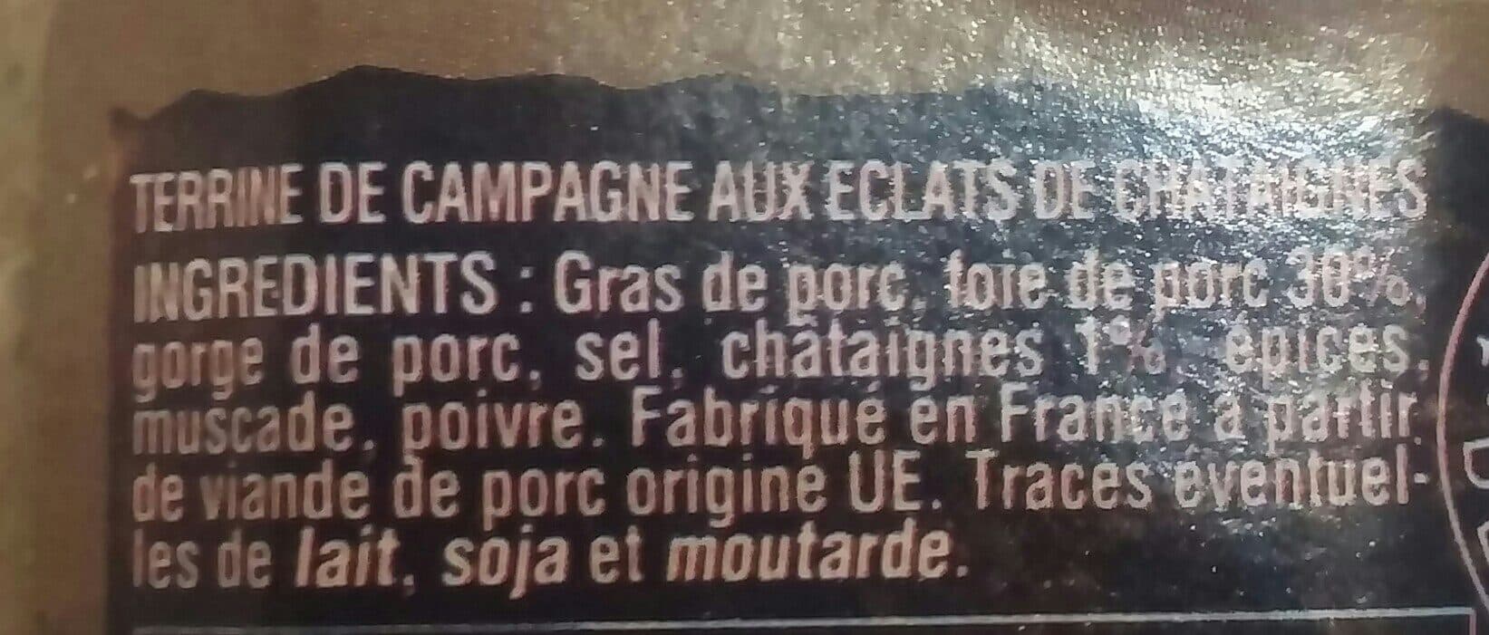 Jean Brunet Terrine de campagne aux éclats de châtaignes packshot