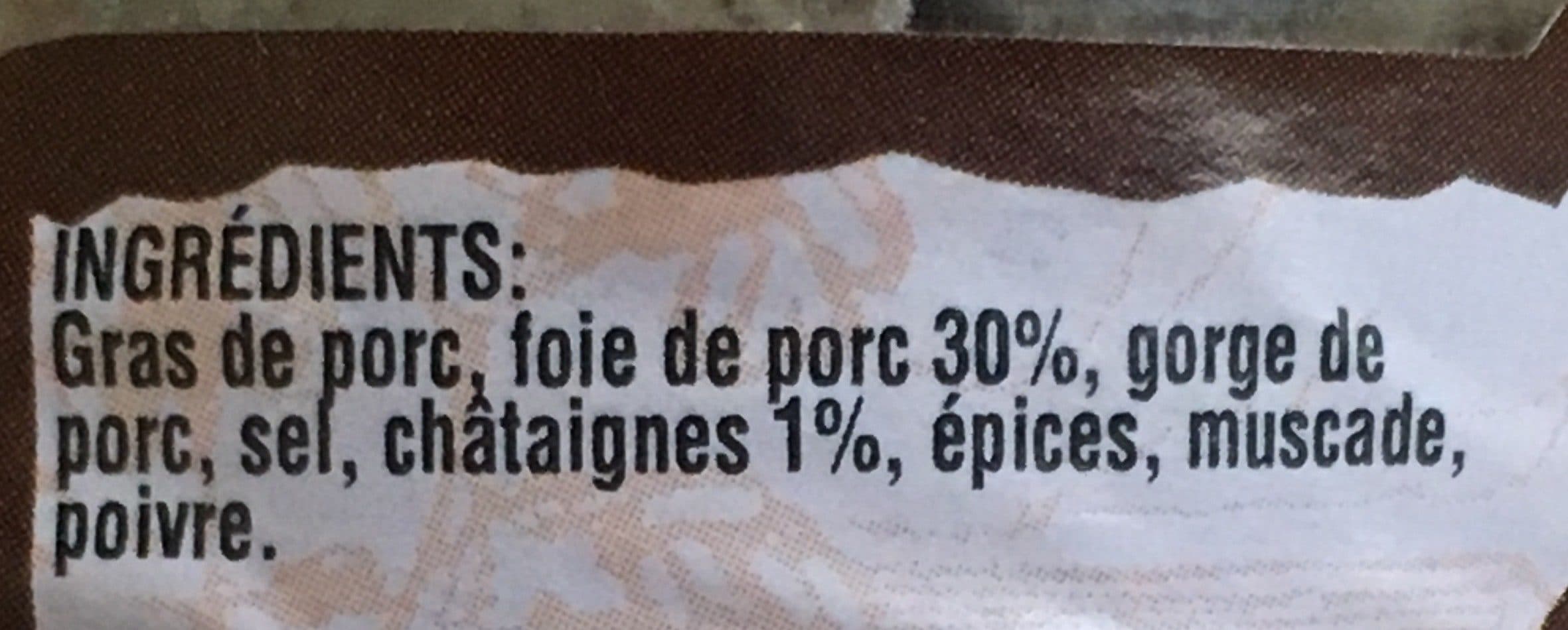 Jean Brunet Terrine de campagne aux éclats de châtaignes packshot
