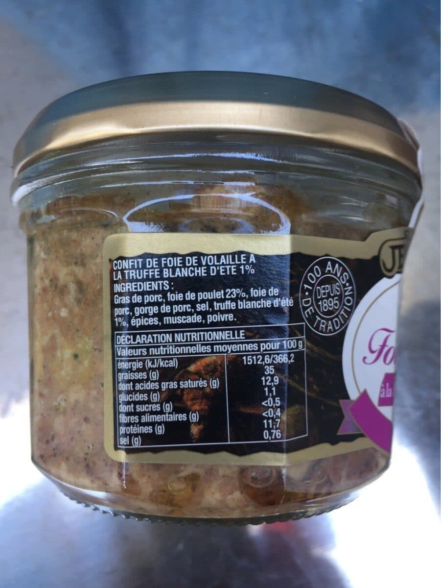 Jean Brunet Foir de volaille a la truffe blanche packshot